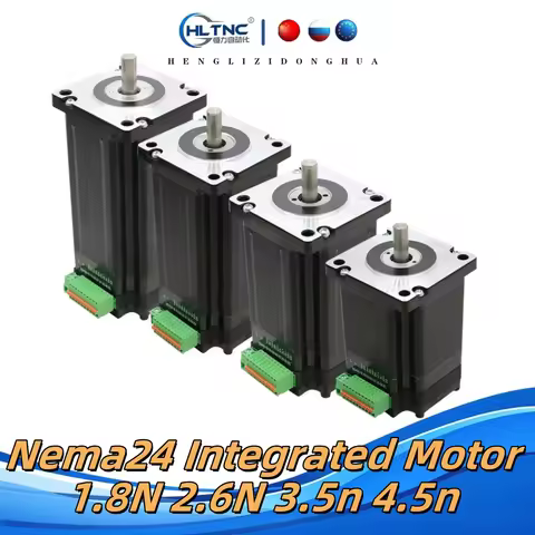 HLTNC Nema24 60 Closed Loop Integrated Motor 1.8N 2.6N 3.5N 4.5Nm Diameter 8mm IG Hybrid Integrated 