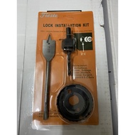 Door Lock Drill Hole Installation Tool 3 Pcs Hole Saw Kit (54mm/22mm)