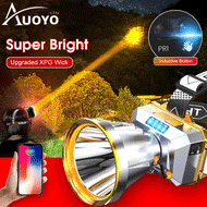 Auoyo Genuine Headlamps Super Bright LED Headlight outdoor waterproof Upgraded XPG wick headlight  h
