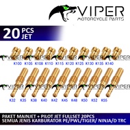 20 PCS PACKAGE JET PWK PE FULLSET MAIN JET PILOT JET MAINJET SPUYER REPAIR KIT REPAIR REPAIR REPAIR 