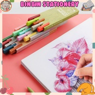 Set of 5 colored gel pens to decorate notebooks, write smoothly, dry quickly, 0.5mm needle nib, brig