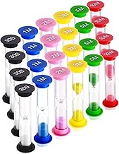 Dsmile Sand Timer,Plastic Hourglass Timer,Colorful Sandglass Hourglass Sand Clock Timer 30sec / 1min