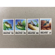 {JK} Malaysia 1991 - Insects Series I Stamps 4V MNH