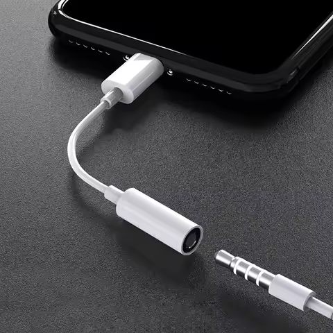 Jack Headphone Connector Converter 8pin to 3.5mm AUX Adapter For iPhone 13 12 11 Pro Max Mini XS XR 