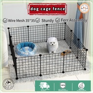 【Ready stock】35X35cm DIY pet fence adjustable dog cage Stackable Pet Cat Rabbit Cage Pet Metal Wire Kennel Extendable Pet Fence Easy to install and operate Suitable for cats, dogs and other small pets