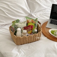 Ins Wind Bed Cotton Rope Desktop Decoration Woven Skin Care Products Cotton Thread Simple Storage Ba