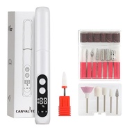 Canvalite Electric Nail Drill USB Portable Nail File for Beginner Compact Efile Machine for Acrylic 