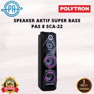 [ Ready Stock] Speaker Aktif Polytron Super Bass Pas 8 Sca 22 / Pas-8