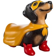 Halloween Dachshund Decor, 7.87 Inch Lighted Super Hero Dachshund Statue