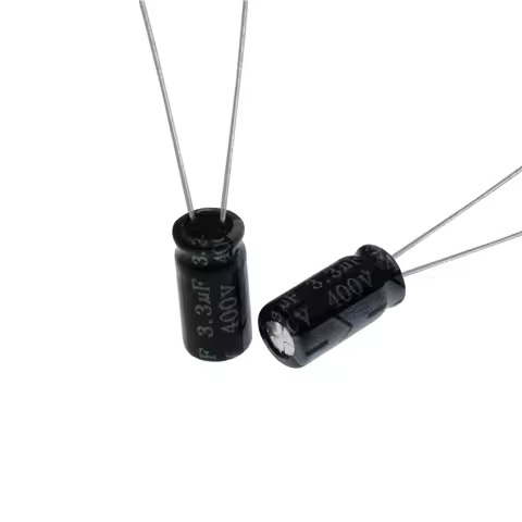20pcs 400V 3.3uF 400Volt 3.3MFD Aluminum Electrolytic Capacitor 6*11mm Radial 3.3mf400v 3.3uf400v 40