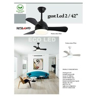 REBANO GUST LED 2 / 42 INCH CEILING FAN 3 SPEED WITH REMOTE CONTROL