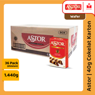 1 Karton Wafer Astor Coklat 40 Gram