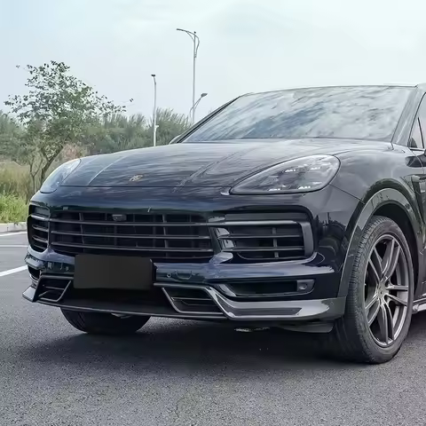 2025 Dry Carbon Fiber Body Kit Front Spoiler Splitter Bumper Lip for Porsche Cayenne Coupe 9YA 9Y0 9