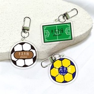 壓克力鑰匙圈 | 足球壓克力姓名名牌