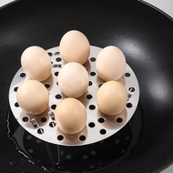 ชั้นเก็บไข่กันน้ำสามขาถาดนึ่งไข่ต้มเครื่องใช้ในครัวชั้นนึ่งสำหรับใช้ในครัวเรือน ที่วางไข่ ที่รองหม้อ ขาตั้งรองนึ่ง สแตนเลส