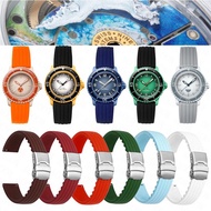New Strap for Blancpain X S-watch Joint Five Oceans Silicone Watch Band Men Women Diving Waterproof 