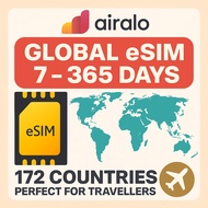 🇸🇬SG SELLER🇸🇬 Airalo GLOBAL DATA - 172 Countries eSIM | 7 - 365 days | Instant Activation, No Speed 