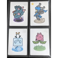 (JP) Pokemon Taruka Playing Card - Hoppip, Misdreavus, Lucario, Eiscue