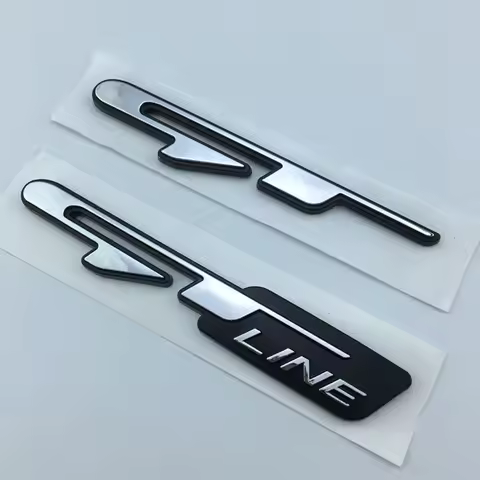 1X Car Auto Emblem Sticker GTLINE GT Line Letters Decals For Forte Ceed Stinger Shuma Rio Sportage S