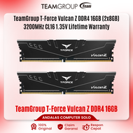Team T-Force Vulcan Z Black DDR4 PC25600 3200MHz 16GB (2x8GB) CL 16 / RAM 16GB