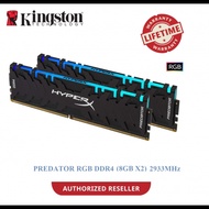 Kingston HyperX Predator 16GB 2933MHz DDR4 CL15 DIMM RGB (HX429C15PB3AK2/16)
