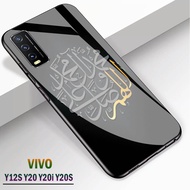 Softcase Glass Kaca  Vivo Y12S Y20 Y20I Y20S - J115 - Casing Hp - Pelindung hp  - Case Handphone - Pelindung Handphone