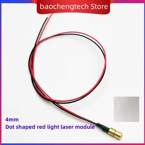 Low power 1MW/5mW red laser module 650nm diameter 4mm adjustable focal length red laser head point l