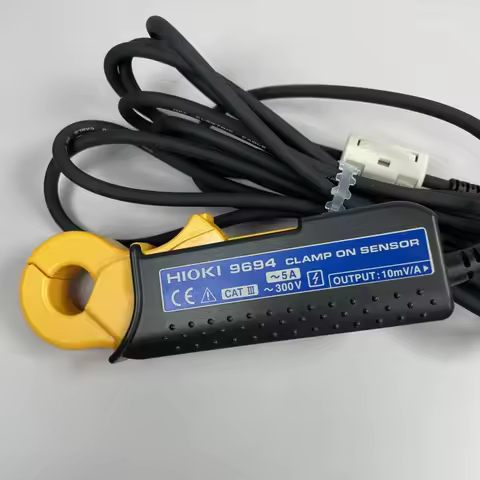 1PC USED HIOKI 9694 Clamp Current Sensor In Stock AC 5A 10mV/A 15mm Jaw 40Hz‑5kHz for 3169/3196/8800