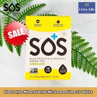 50% Sale!!!EXP:09/25 ผงอิเล็กโทรไลต์ Electrolyte Mineral Drink Mix Lemon Lime or Watermelon 10 Stick