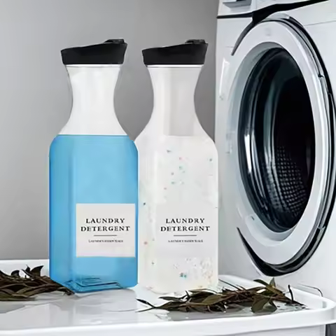 Laundry Detergent Dispenser Bottle 53oz with Label Liquid Laundry Dispenser,Detergent Dispenser for 