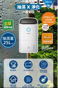 PHILIPS 抽濕淨化機 DE2052/39