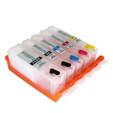 Jetvinner 5-color Refillable Ink Cartridge 250 251 for Canon PIXMA ip7220/8720, MG5420, MX922, MX722