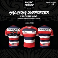 Rugby Jersey Malaysia Rugby Shirt Tackle Asia Custom Plus Size Men's Malaya T-shirt Rugby Jersey Rug