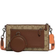 Coach Holden Crossbody Bag In Colorblock Signature Canvas in Khaki/ Saddle Multi CG997