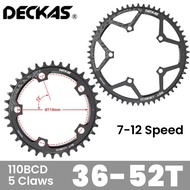 DECKAS Bike Chainring 110 BCD 42T High Strength Aluminum Alloy Narrow Wide Road Bike Chainwheel
