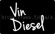 Vin Diesel 馮迪索 卡貼 貼紙 / 卡貼訂製