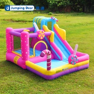 Children's Bouncy Castle, Household Outdoor Large Slide Trampoline, , Baby Indoor Candy Castle,Kids Amusement Park