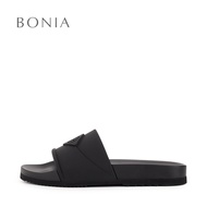 Bonia Black Lunate Rubber Slides