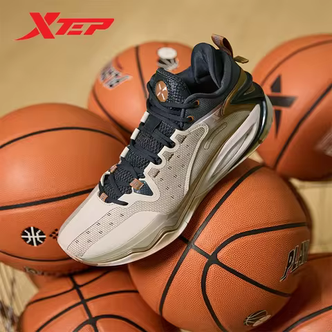 Xtep Raid/Light Attack V2-3 Men's Basketball Shoe High Top Men Sneaker Antiskid Wear-resistant Stude