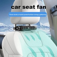 Car Seat Fan Backseat Cooling Fan Front Rear Seat Headrest Cooling Air Fan USB Powered Adjustable St