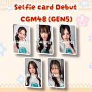 Selfie card Debut CGM48 Gen5 (LewLew Tara Chifa Namphet Punpon)