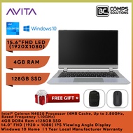Avita Essential 14 Laptop (Celeron-N4020 2.80GHz,128GB,4GB,14'' FHD,W10 S MODE) - GREY