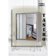 [FREE DELIVERY]TSB-W4505 4ft & 5ft Sliding Door Wardrobe / 4 kaki & 5 kaki Almari Baju Gelongsor