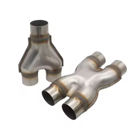 51 57 63 76mm Exhaust X Y Pipe Universal Stainless Steel 2 2.25 2.5 3" Exhaust Muffler X Y Tube 3/4-