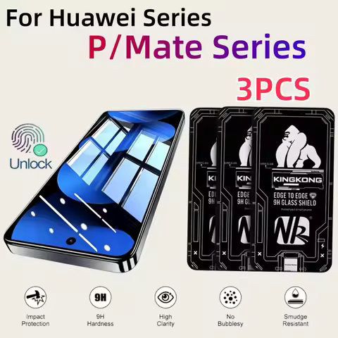3Pcs Tempered Glass Screen Protector For HUAWEI MATE 80 Pro Max 80RS Pura 90 P90 Promax P80 Pura80 P