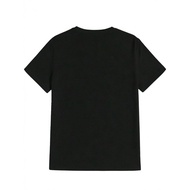 2026 Fashion 2026 Men's Casual All-Match Round Neck T-Shirt Chain Shield Printed Pattern Men's Top M