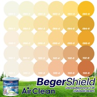 Beger Shield Air Clean เบเยอร์ชิลด์ แอร์คลีน สีเหลือง ส้ม สีทาภายใน เกรดสูง กึ่งเงา สีทาบ้าน สีน้ำ ไร้กลิ่น