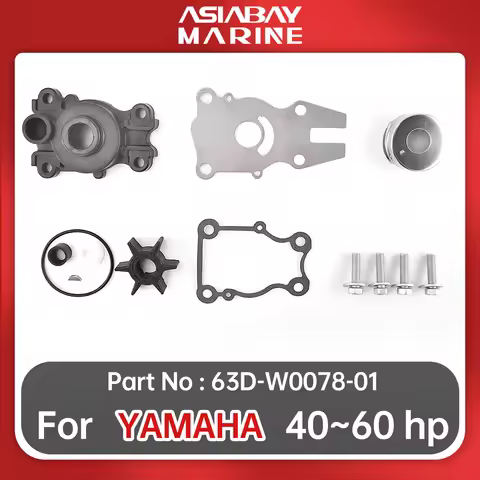Water Pump Impeller Repair Kit For Yamaha Outboard 40hp 50hp 60hp Ship Marine Boat Engine Part 63D-W