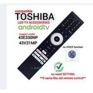 (No Voice) Toshiba Android TV Remote Control ERF3G98T / 43E330NP /43V31MP