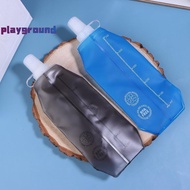 [playground] Folding Water Bottle TPU Collapsible Soft Flask Outdoor Sport Hiking Camping Running Po
